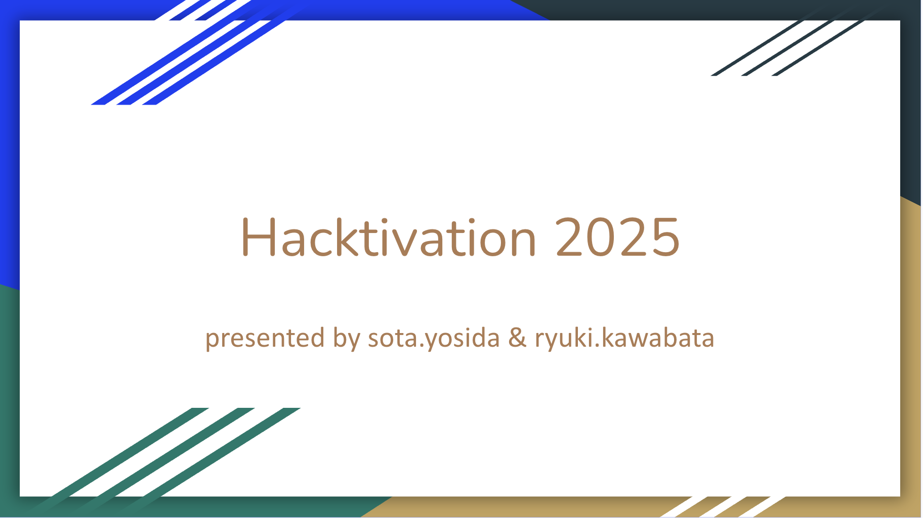 Hacktivation 2025 Summer